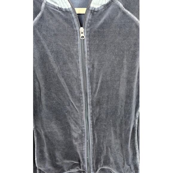 Spa by Chico’s Black and Gray Zip Up Sports Sweater Jacket Size 2 (L) - Picture 6 of 6